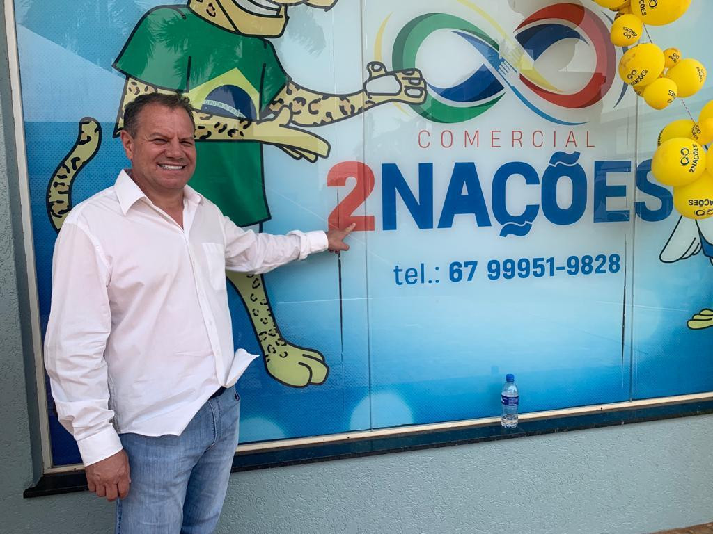 Prefeito Donizete participou da inauguração da comercial Duas Nações em Paranhos