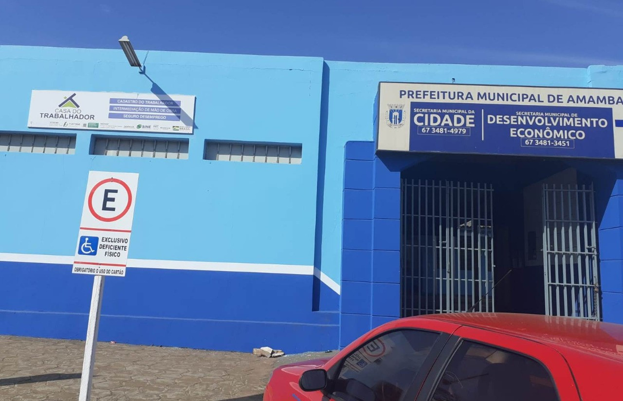 Casa do Trabalhador disponibiliza 57 oportunidades de emprego nesta quarta-feira, em Amambai