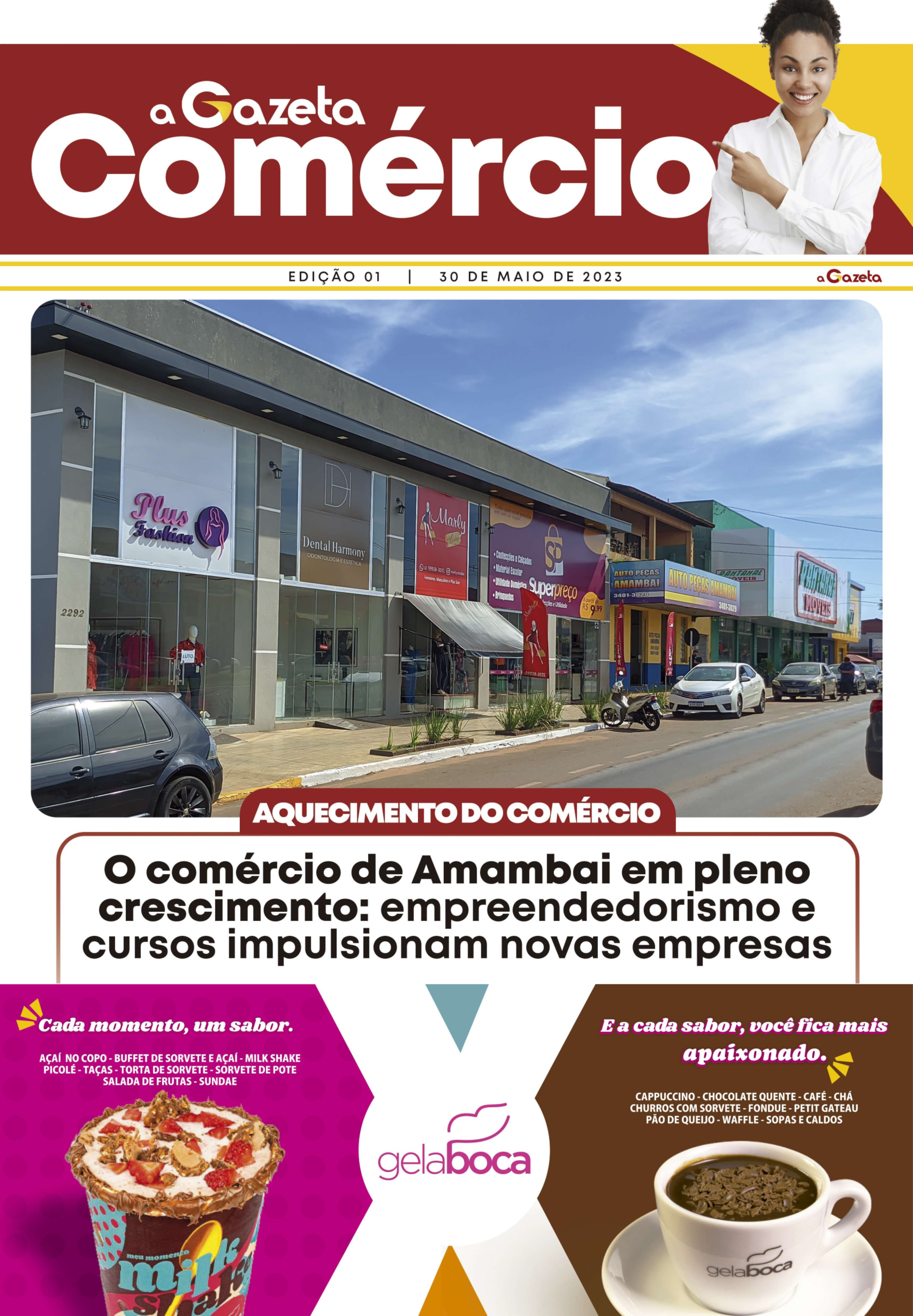 Primeira edição do A Gazeta Comércio é lançada em Amambai; confira online