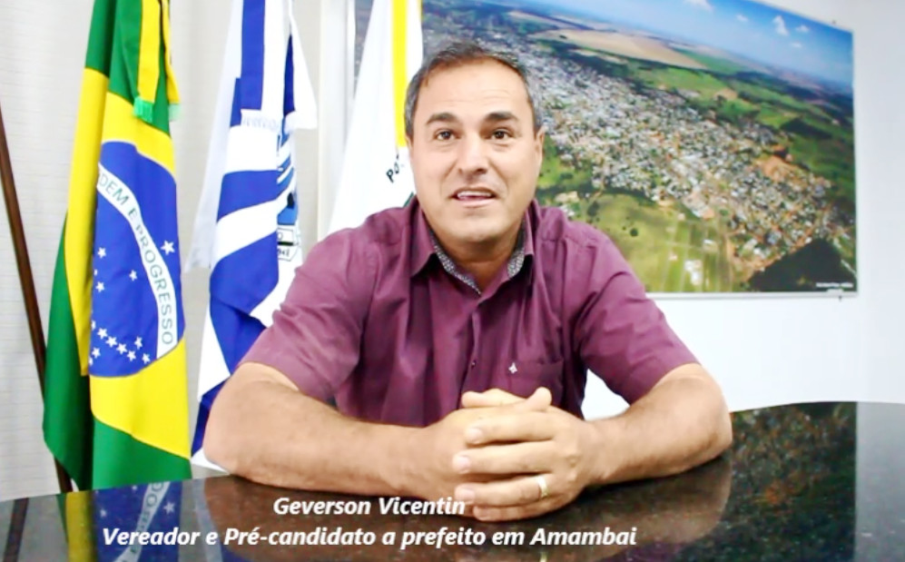 Em entrevista, Geverson Vicentin fala sobre pré-candidatura e formação do grupo político em Amambai