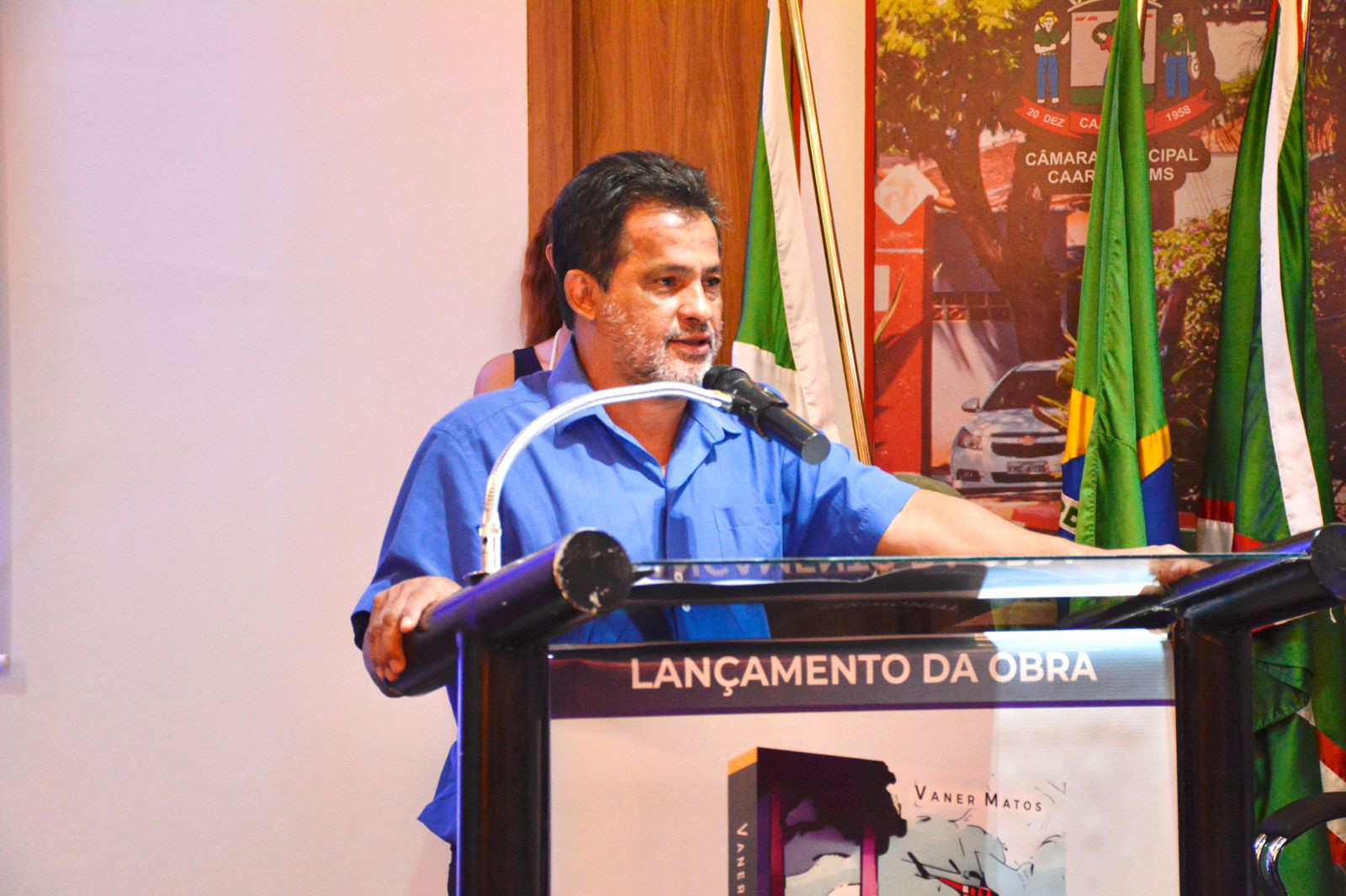 Vereador Bagaceira prestigia lançamento do Livro o Rapto do jornalista Vaner Matos em Caarapó