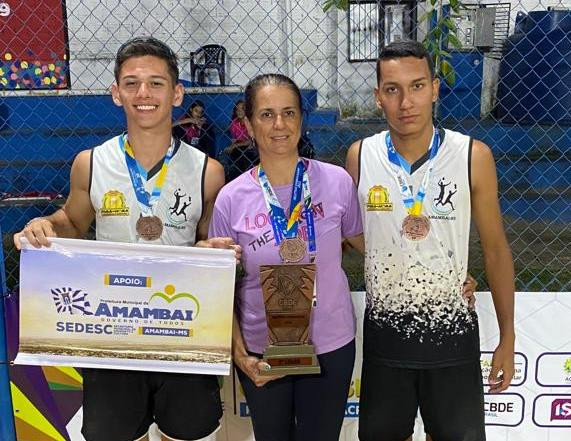 Amambai tem a 3ª melhor dupla do Brasil no vôlei de praia Sub-18 anos