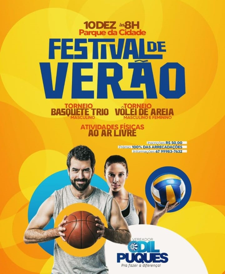Promovido por Odil Puques, Festival de Verão será realizado neste domingo em Amambai
