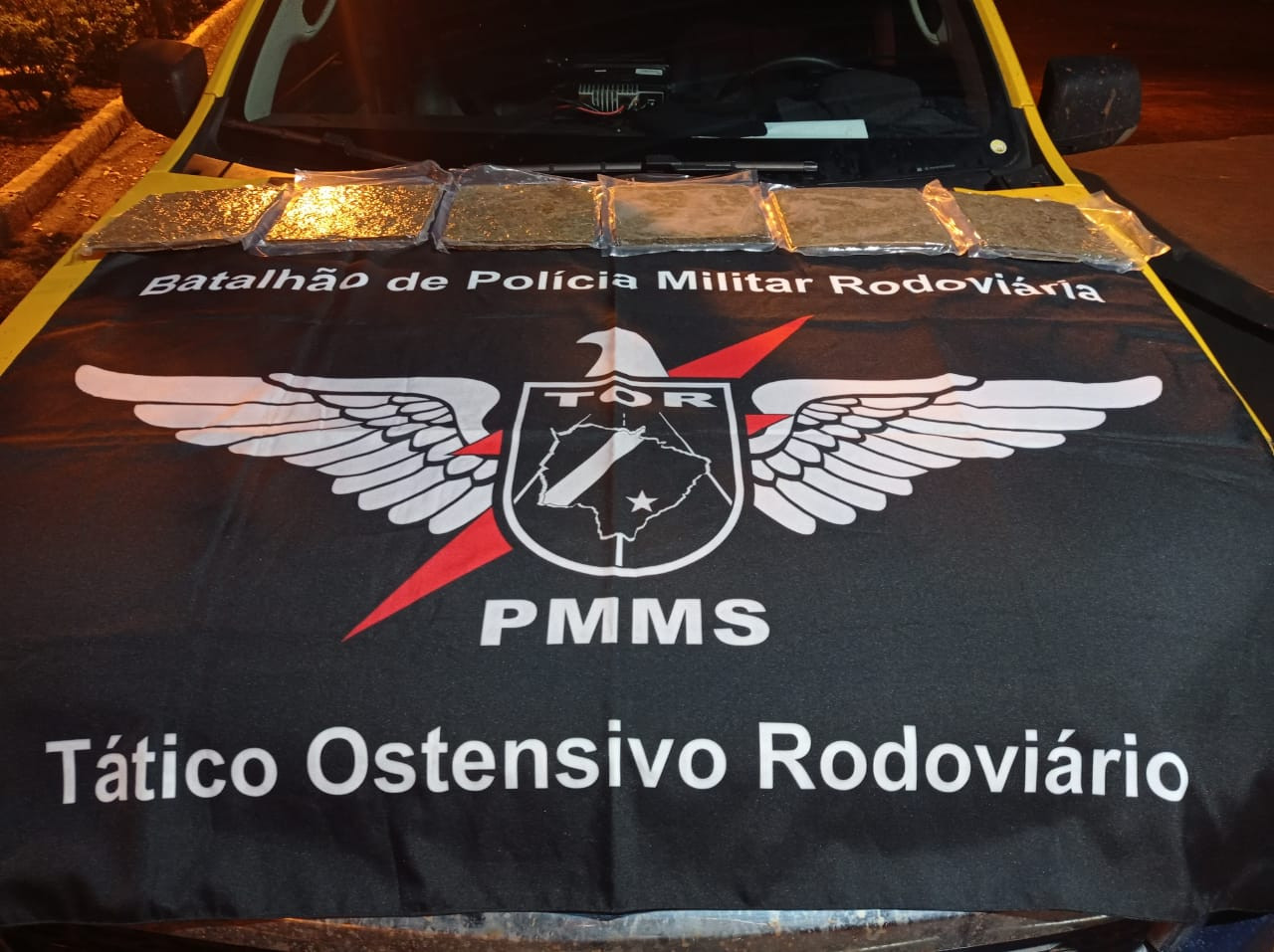 Polícia Militar Rodoviária apreende skunk, na MS 289, em Amambai