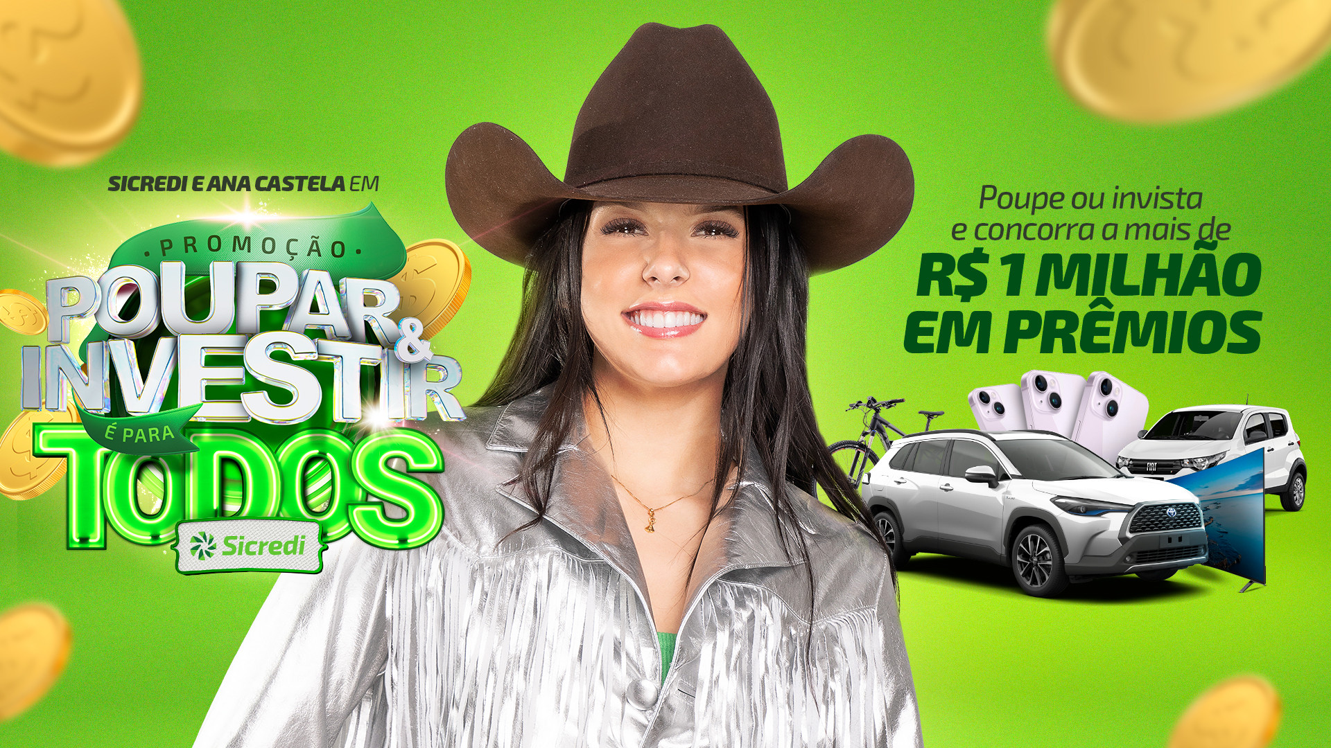 Sicredi Centro-Sul MS realizará o 1º sorteio da promoção que tem Ana Castela como garota propaganda Sicredi Centro-Sul MS realizará o 1º sorteio da promoção que tem Ana Castela como garota propaganda