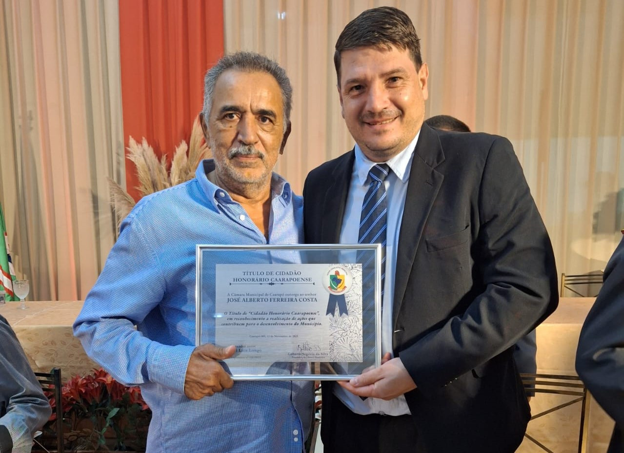Pipoca propõe Título de Cidadão Caarapoense ao empresário “Zé da Farmácia” em Caarapó