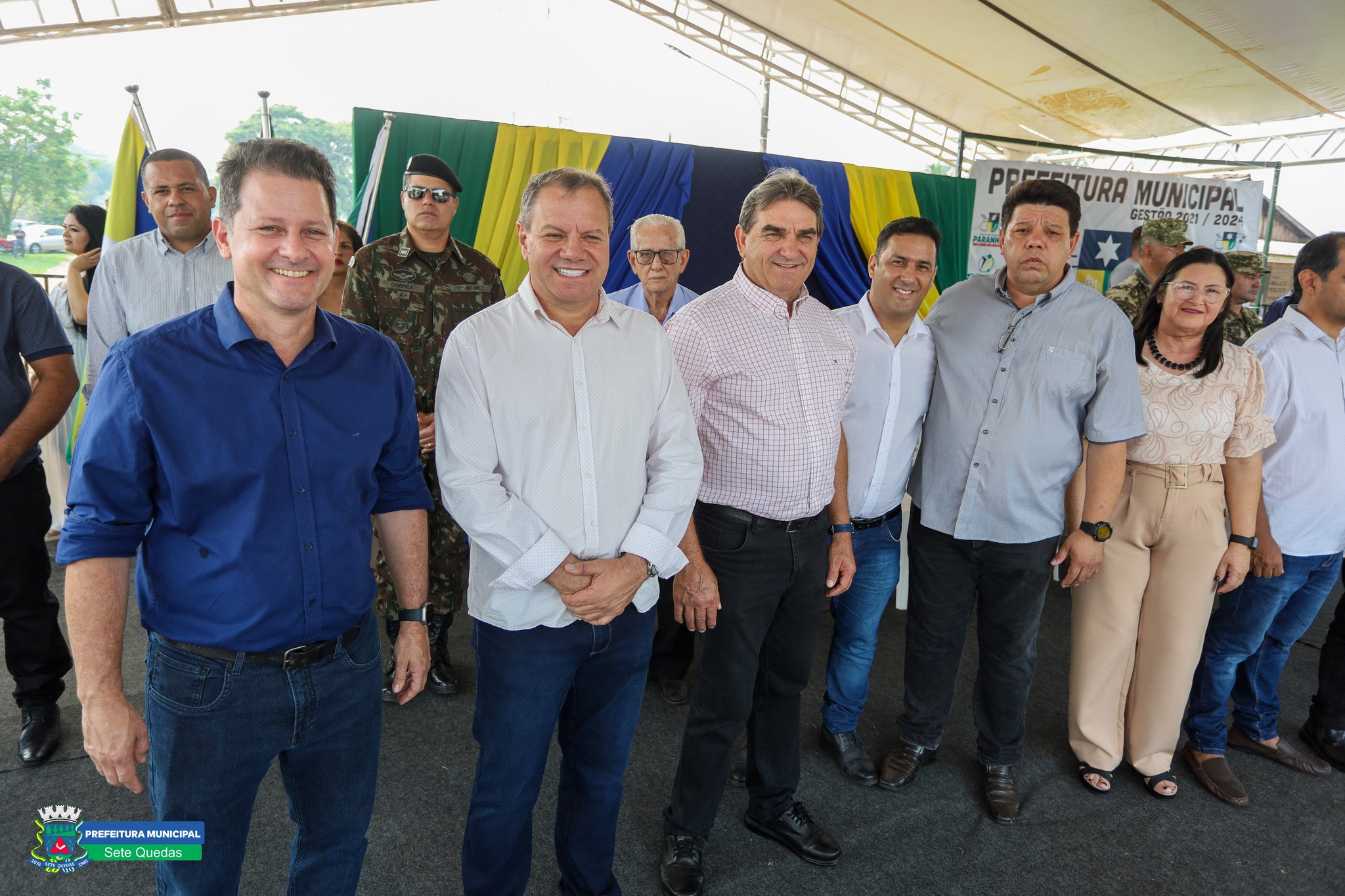 Prefeito de Sete Quedas, Francisco Piroli prestigia festa de aniversário de Paranhos