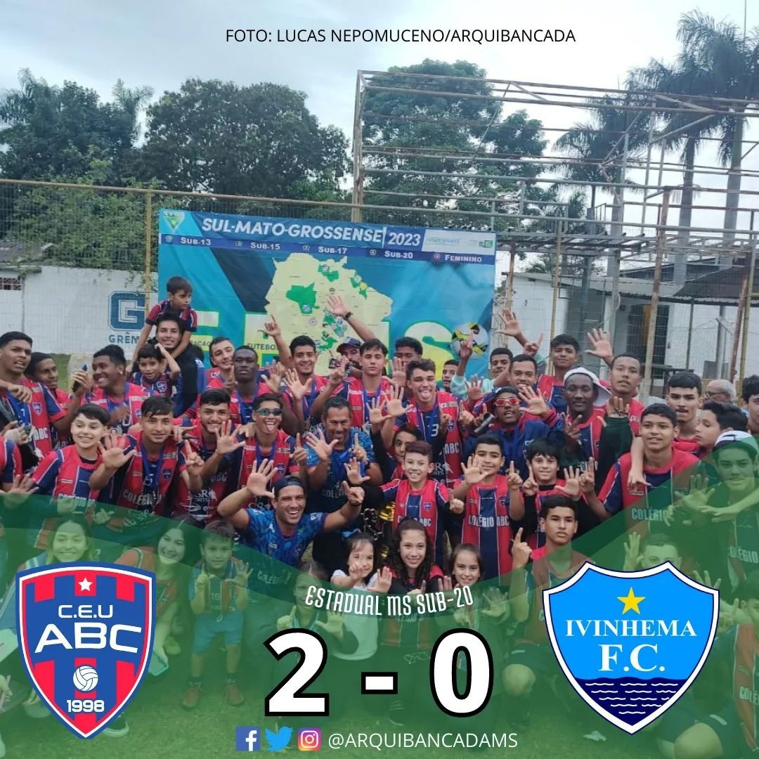 União/ABC vence o Ivinhema e é campeão Estadual de Futebol Sub-20