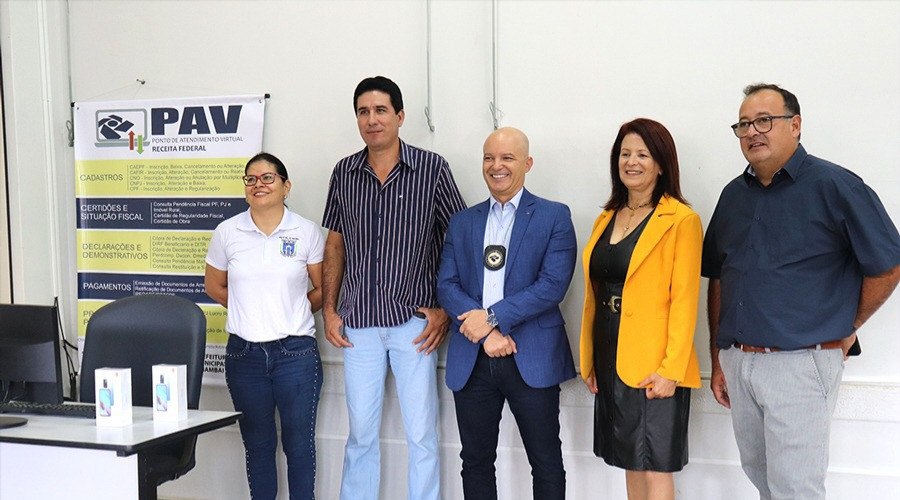 Em parceria com a Prefeitura de Amambai, Receita Federal inaugura Posto de Atendimento Virtual no município