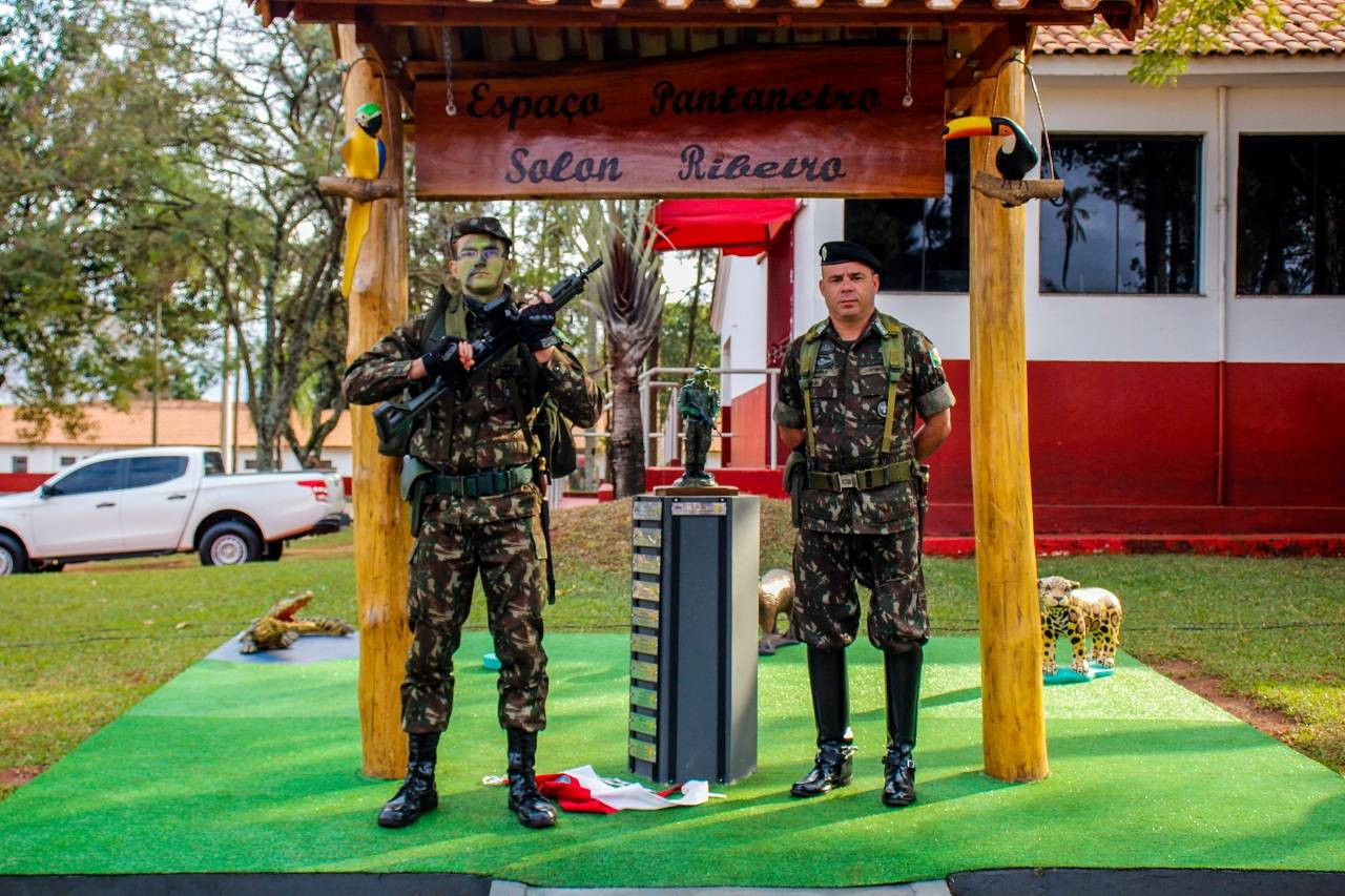 17º RC Mec cria espaço para homenagear os “Guerreiros do Pantanal” em Amambai