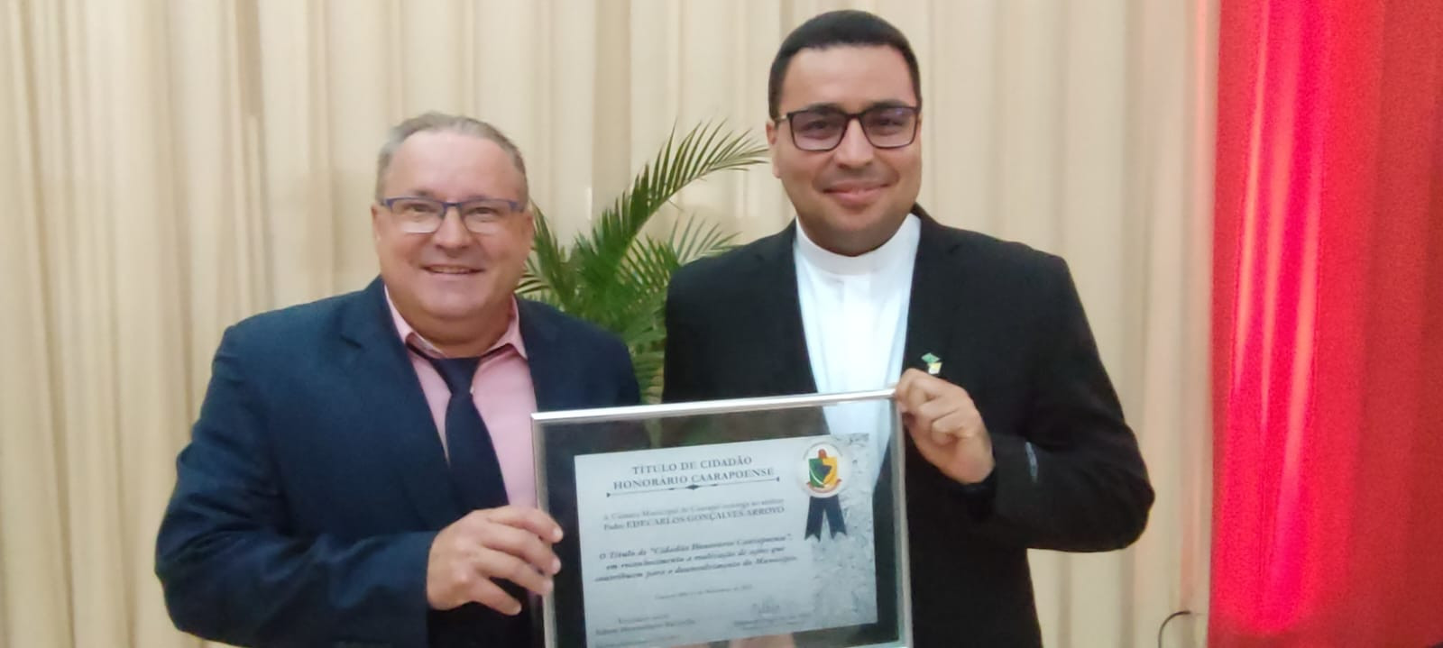 Vereador Pontinha propõe Título de Cidadão Honorário ao Pe.Edecarlos em Caarapó