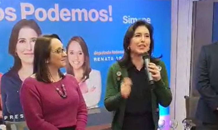 Podemos anuncia apoio à candidatura de Simone Tebet