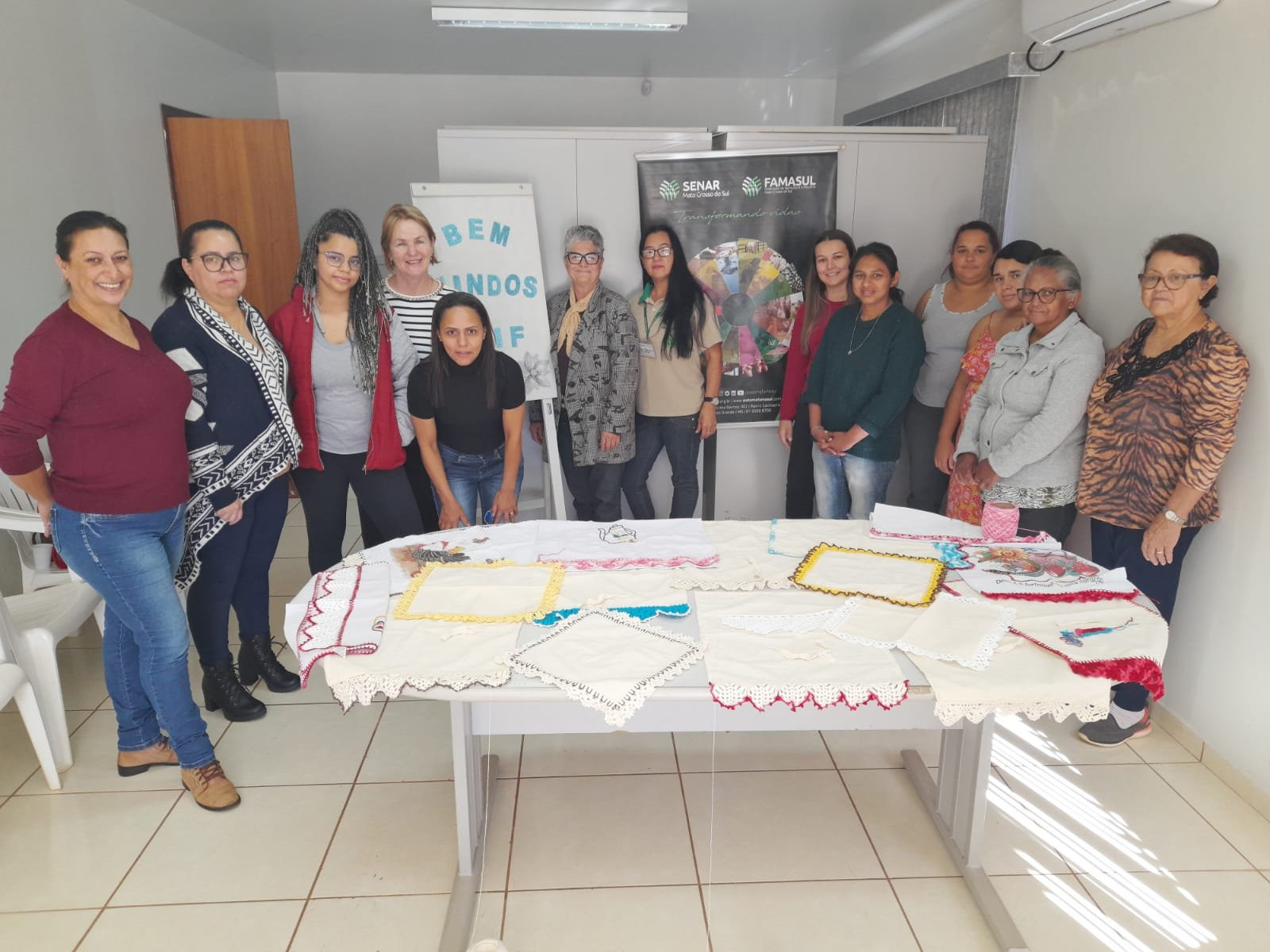 Senar realiza curso de crochê em parceria com a Assistência Social/CRAS de Iguatemi