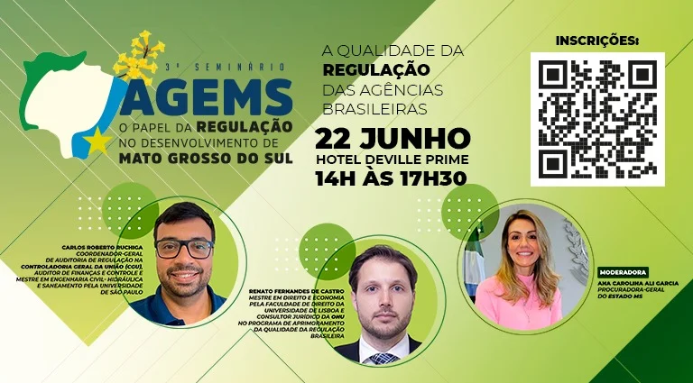 AGEMS traz a Campo Grande consultor da ONU para palestra sobre qualidade na regulação