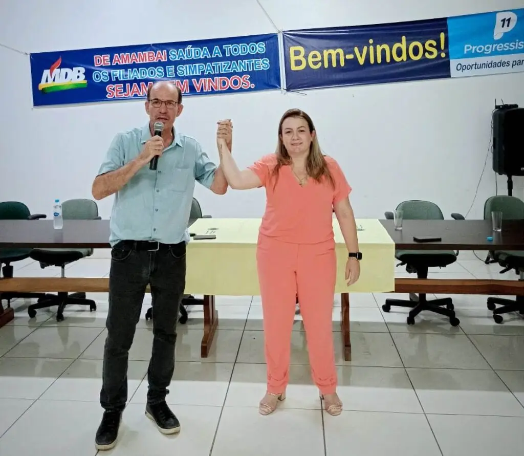Durante ato MDB e PP debateram conjuntura política e eleições 2024 em Amambai Durante ato MDB e PP debateram conjuntura política e eleições 2024 em Amambai