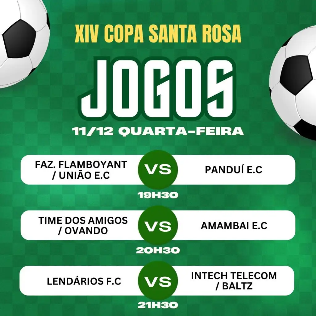 Copa Santa Rosa de suíço tem última rodada da primeira fase hoje em Amambai Copa Santa Rosa de suíço tem última rodada da primeira fase hoje em Amambai
