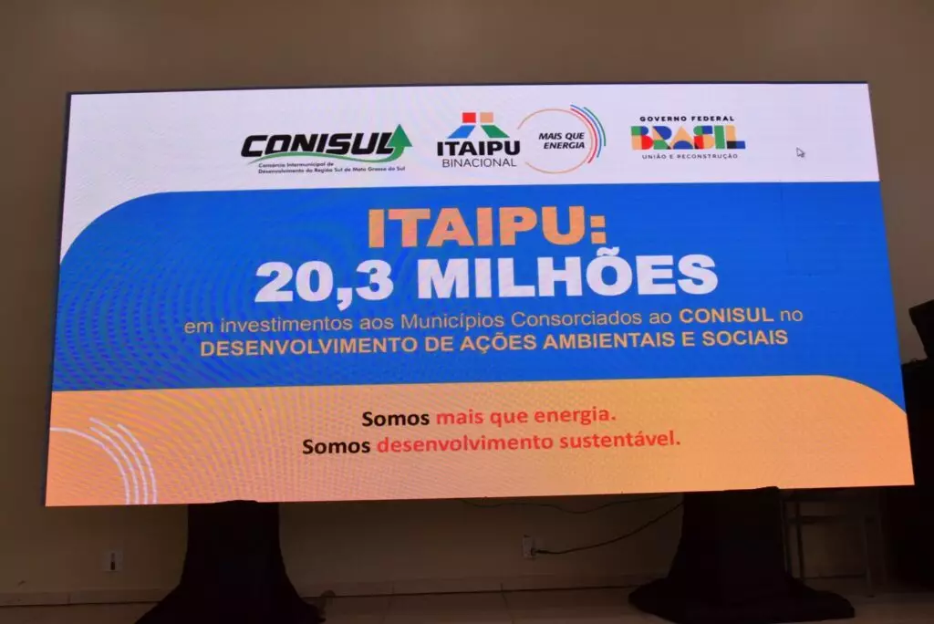 Itaipu e Conisul realizam reunião em Iguatemi para entrega de R$ 20,3 milhões em ações e investimentos aos municípios consorciados