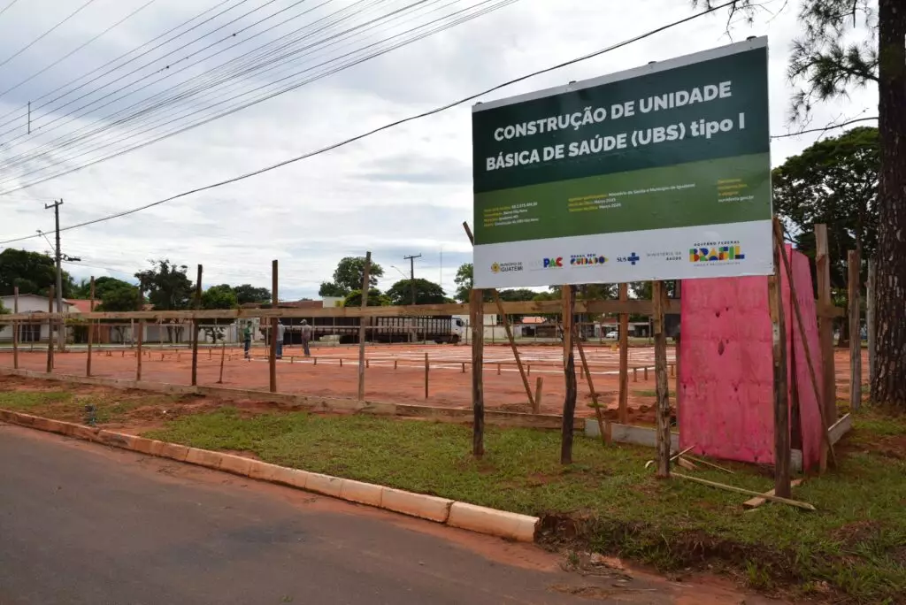 Prefeitura de Iguatemi avança nas obras da construção da nova Unidade Básica de Saúde (UBS) da Vila Nova