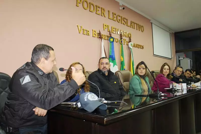 Reunião envolvendo Poder Público e sociedade discute segurança pública em Coronel Sapucaia