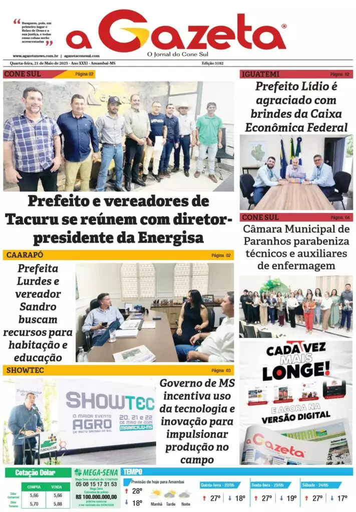 Jornal A Gazeta – Edição de 21 de maio de 2025