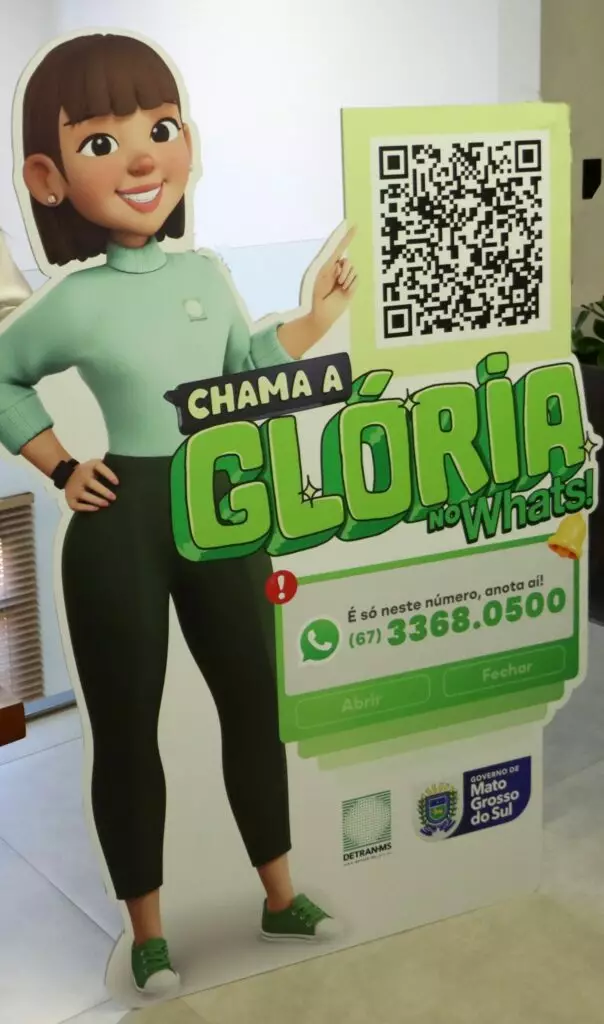 Com linguagem simples e atendimento pelo WhatsApp, Glória aproxima o Detran-MS da população Com linguagem simples e atendimento pelo WhatsApp, Glória aproxima o Detran-MS da população
