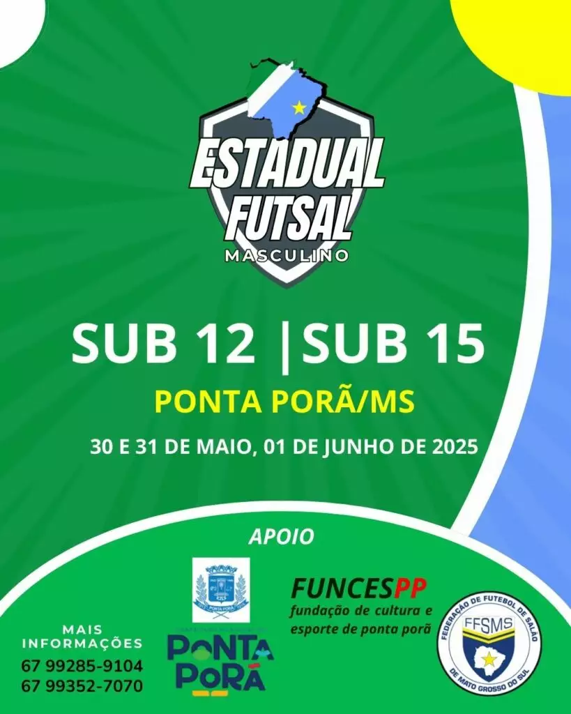 Amambai retorna à Federação Sul-Mato-Grossense de Futsal na categoria Sub-15 Amambai retorna à Federação Sul-Mato-Grossense de Futsal na categoria Sub-15