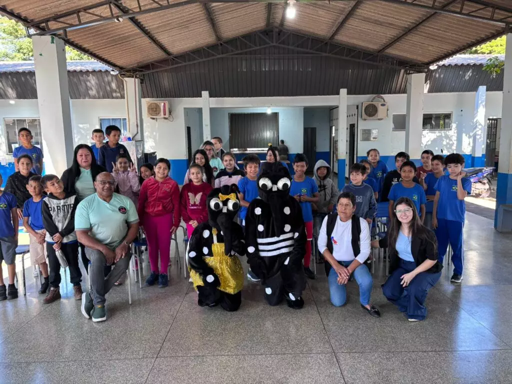Escola Maurício Rodrigues de Paula recebeu palestra da Ação Saúde na Escola – Conscientização sobre a Dengue em Coronel Sapucaia Escola Maurício Rodrigues de Paula recebeu palestra da Ação Saúde na Escola – Conscientização sobre a Dengue em Coronel Sapucaia