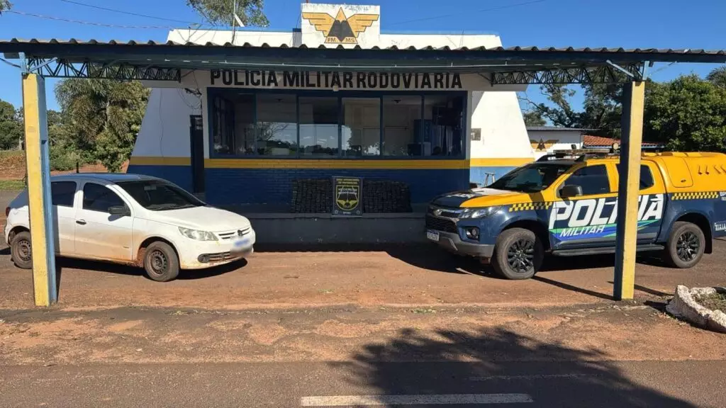 PMRv apreende 300 kg de maconha na MS-156, entre Amambai e Tacuru