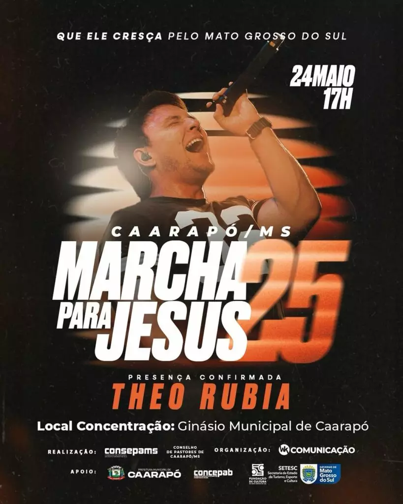 Após 15 anos Marcha para Jesus volta a ser realizada com apoio de Nado Tozzi e Prefeitura Municipal em Caarapó Após 15 anos Marcha para Jesus volta a ser realizada com apoio de Nado Tozzi e Prefeitura Municipal em Caarapó