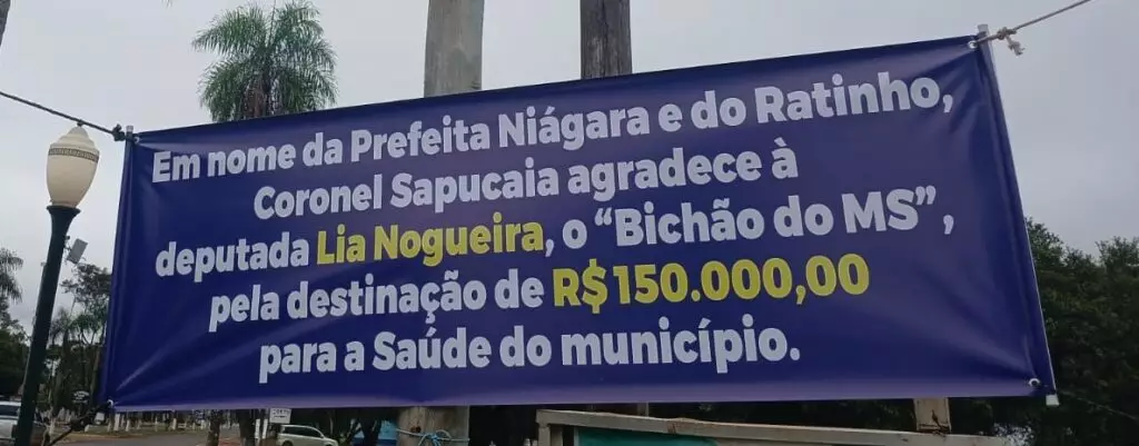 Deputada Lia Nogueira destina R$ 150 mil para a área da saúde de Coronel Sapucaia e reforça compromisso com o município Deputada Lia Nogueira destina R$ 150 mil para a área da saúde de Coronel Sapucaia e reforça compromisso com o município