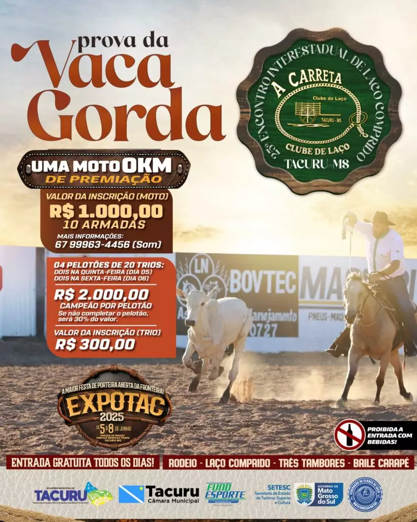 Expotac 2025 acontece neste final de semana com várias atrações em Tacuru Expotac 2025 acontece neste final de semana com várias atrações em Tacuru