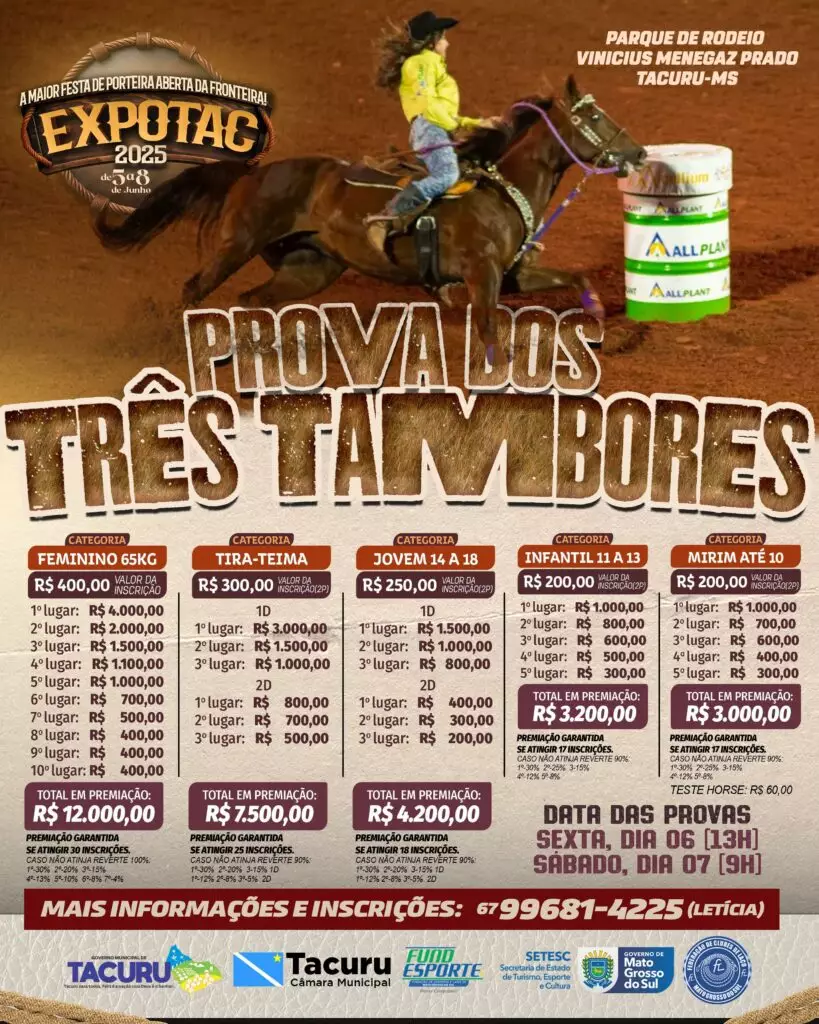 Expotac 2025 acontece neste final de semana com várias atrações em Tacuru Expotac 2025 acontece neste final de semana com várias atrações em Tacuru