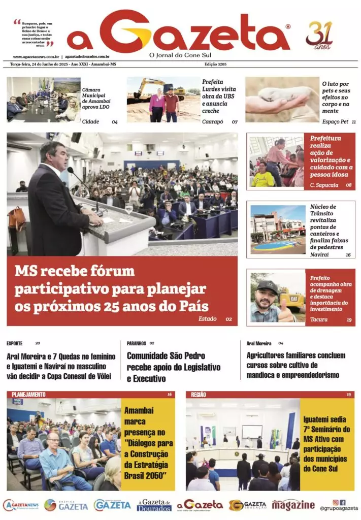 Jornal A Gazeta – Edição de 24 de junho de 2025