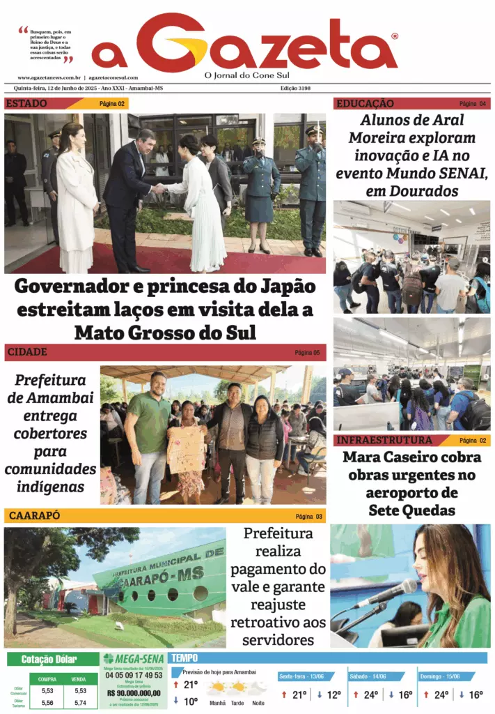 Jornal A Gazeta – Edição de 12 de junho de 2025