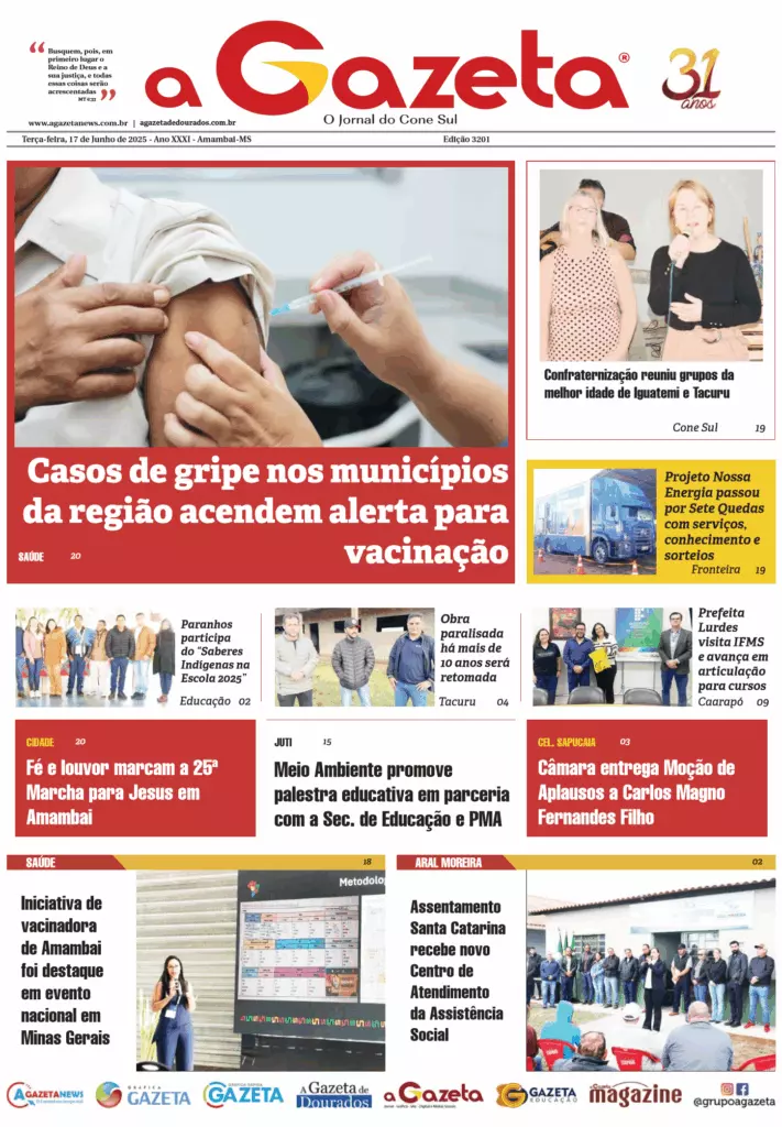 Jornal A Gazeta – Edição de 17 de junho de 2025
