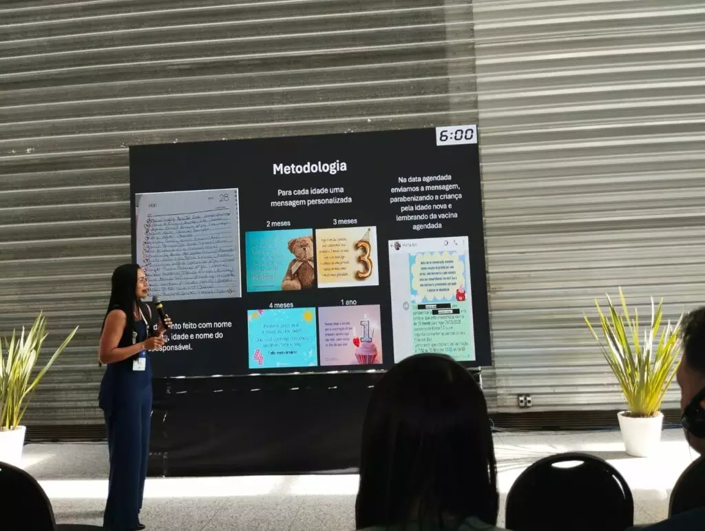 Iniciativa de vacinadora de Amambai foi destaque em evento nacional em Minas Gerais Iniciativa de vacinadora de Amambai foi destaque em evento nacional em Minas Gerais