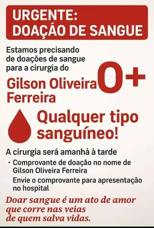 Aral Moreira faz campanha por doação de sangue em prol ao ex-vereador Gilson Bicão Aral Moreira faz campanha por doação de sangue em prol ao ex-vereador Gilson Bicão