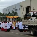 PM e DETRAT realizam ação conjunta durante celebração de Corpus Christi em Amambai