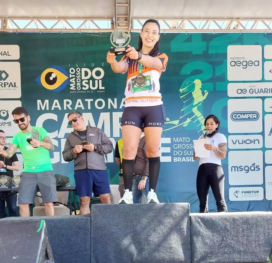 Atleta de Coronel Sapucaia conquista 1ª colocação em corrida pedestre de 42 quilômetros em Campo Grande Atleta de Coronel Sapucaia conquista 1ª colocação em corrida pedestre de 42 quilômetros em Campo Grande