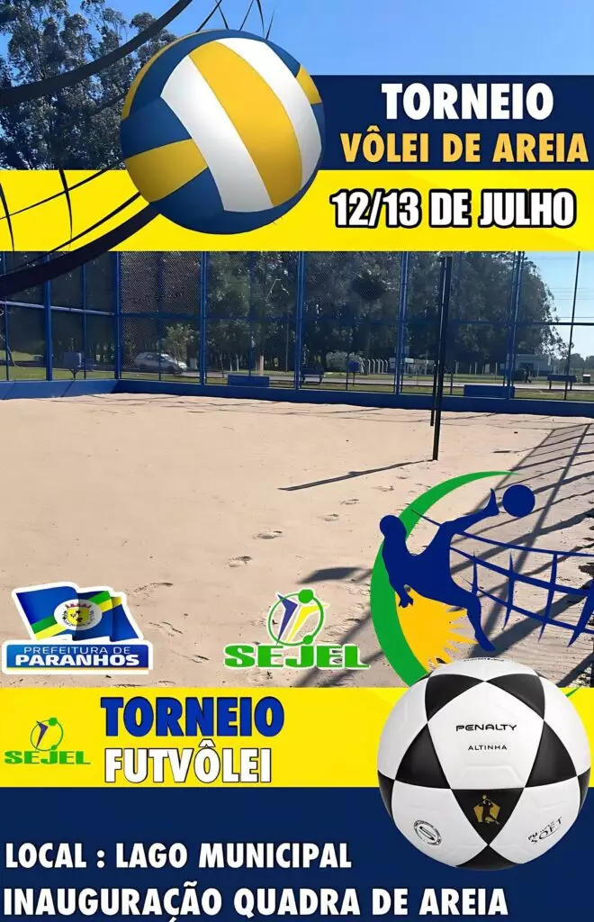 Torneios de futevôlei e vôlei de duplas marcam inauguração de nova arena de areia em Paranhos Torneios de futevôlei e vôlei de duplas marcam inauguração de nova arena de areia em Paranhos