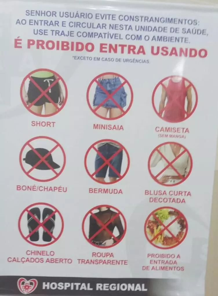 Hospital Regional adota regra sobre trajes para acessar a unidade de saúde em Amambai Hospital Regional adota regra sobre trajes para acessar a unidade de saúde em Amambai