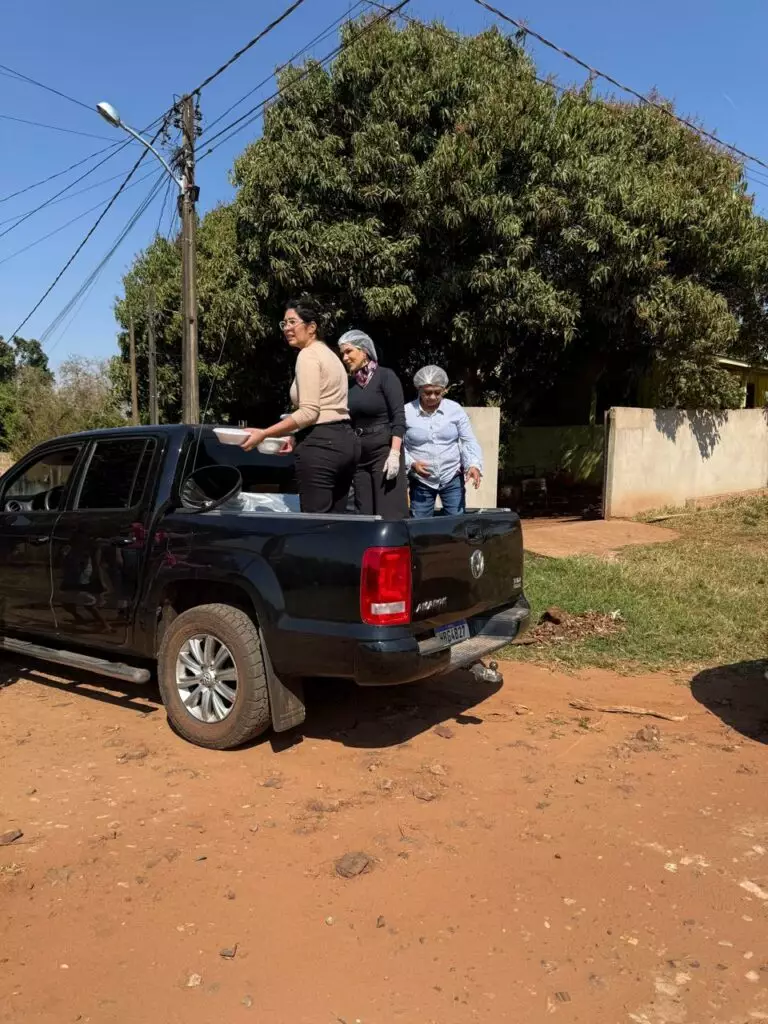 Ação solidária leva refeições e apoio a famílias de Coronel Sapucaia