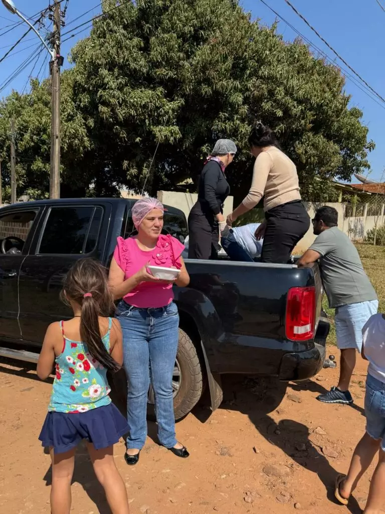 Ação solidária leva refeições e apoio a famílias de Coronel Sapucaia