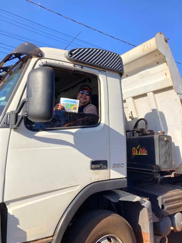 Ação educativa marca Dia do Motorista em Aral Moreira