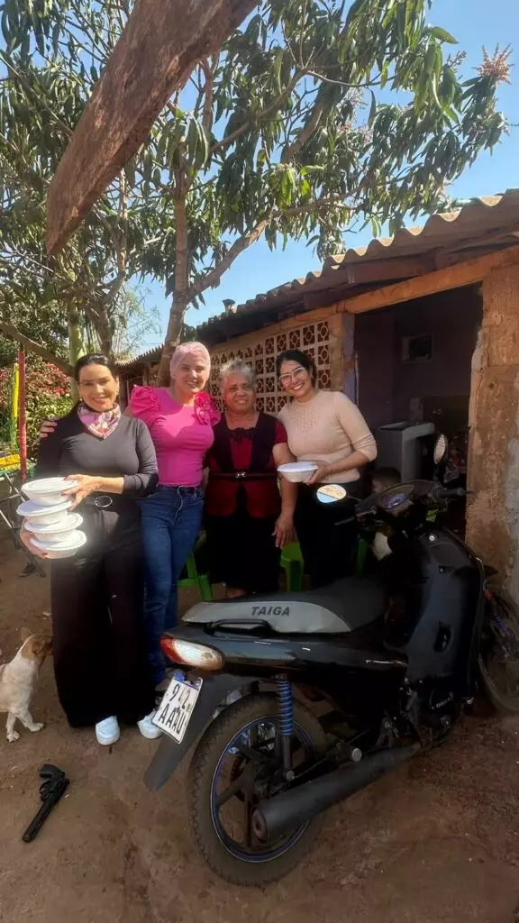 Ação solidária leva refeições e apoio a famílias de Coronel Sapucaia