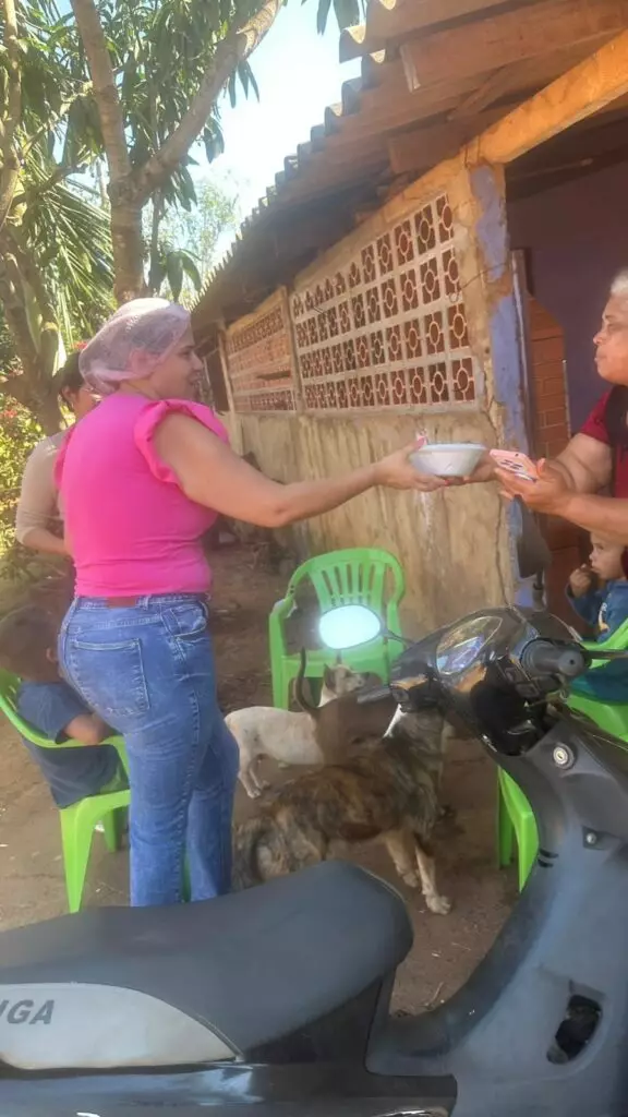 Ação solidária leva refeições e apoio a famílias de Coronel Sapucaia