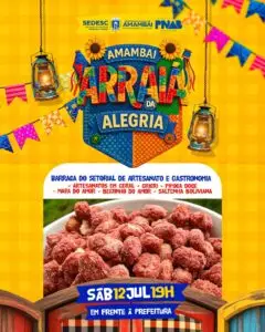 Amambai Arraiá da Alegria promete noite de festa, sabores e cultura neste sábado, dia 12