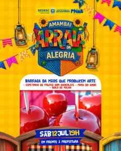 Amambai Arraiá da Alegria promete noite de festa, sabores e cultura neste sábado, dia 12