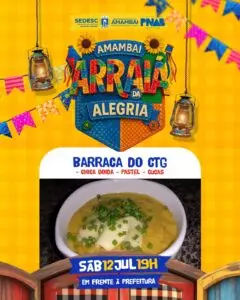 Amambai Arraiá da Alegria promete noite de festa, sabores e cultura neste sábado, dia 12