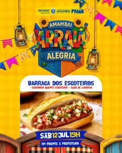 Amambai Arraiá da Alegria promete noite de festa, sabores e cultura neste sábado, dia 12